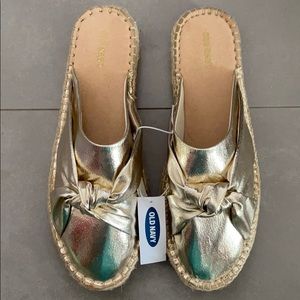 NWT Old Navy Gold Espadrille
